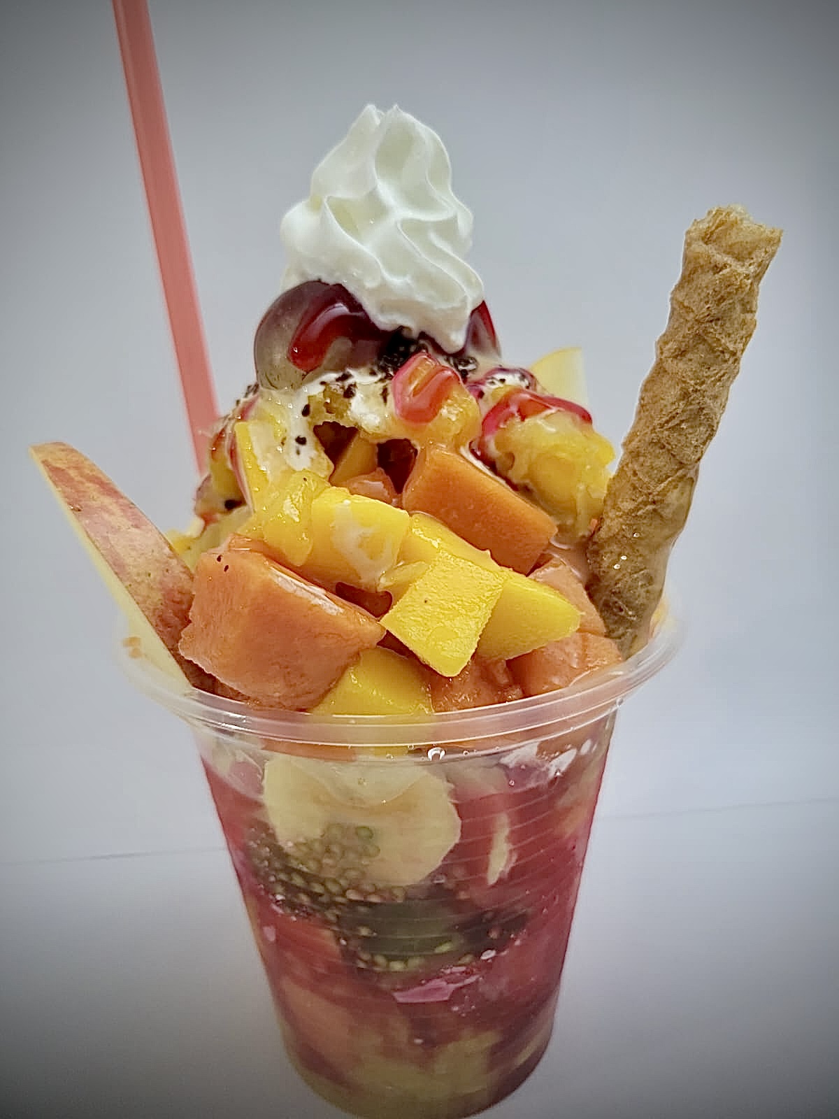 Cholado con frutas y melao