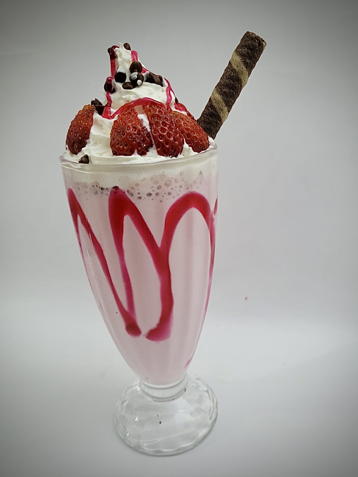 Súper malteada con toppings